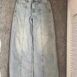 Light Wash High-Rise Gap Wide Leg Jeans